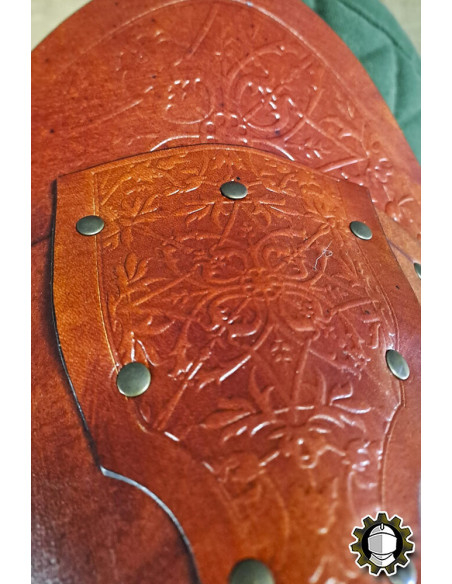 Épaulières médiévales en cuir modèle...