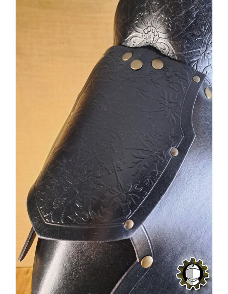 Épaulières médiévales en cuir modèle...