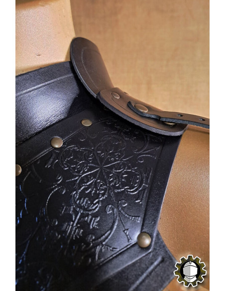 Gorjal médiéval en cuir modèle Senua,...