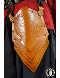 Escarcelles médiévales en cuir modèle Senua, couleur marron