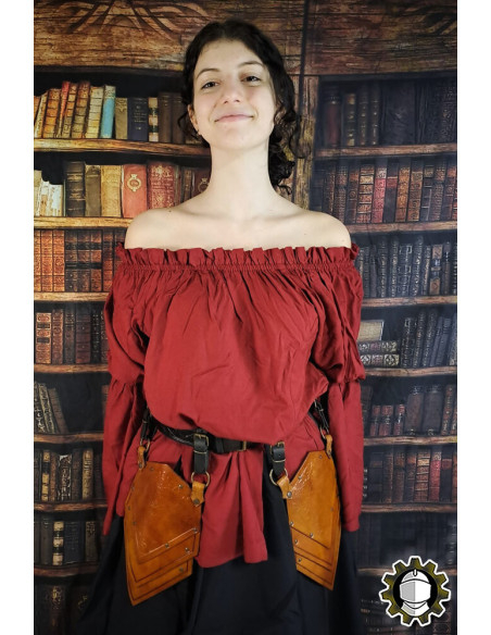 Escarcelles médiévales en cuir modèle...