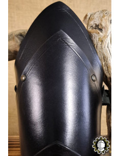 Bandeaux médiévaux en cuir modèle Jerome, couleur noire 2