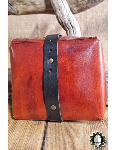 Sac médiéval en cuir modèle Valeron, couleur marron 2