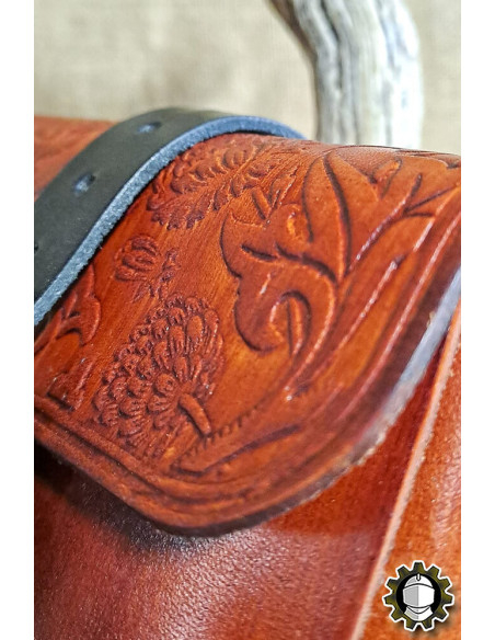 Sac médiéval en cuir modèle Valeron,...