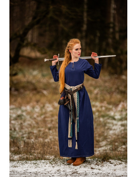 Robe Viking femme Helga en bleu