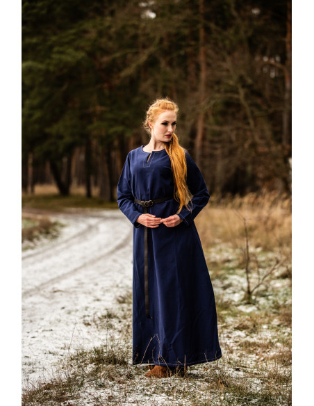 Robe Viking femme Helga en bleu