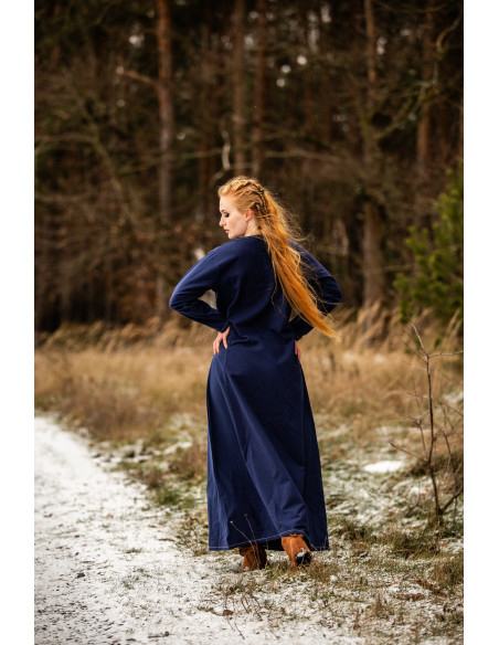 Robe Viking femme Helga en bleu