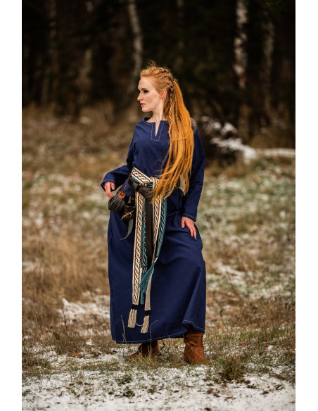 Robe Viking femme Helga en bleu
