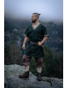 Tunique vikingue courte modèle Loki, vert olive