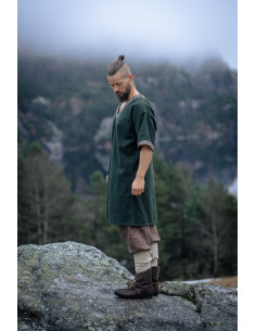 Tunique vikingue courte modèle Loki, vert olive 2