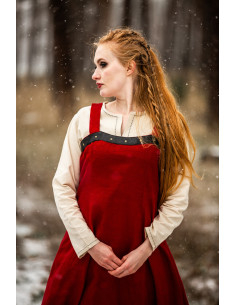 Survêtement viking Alena en lin, couleur Rouge