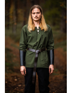 Chemise médiévale homme modèle Otto, verte