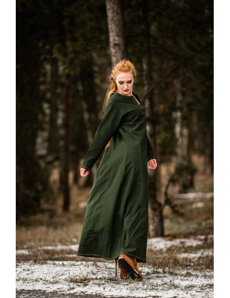 Robe viking femme Helga en vert