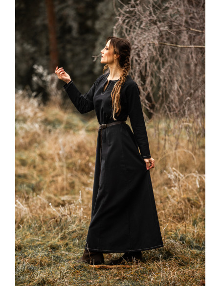 Robe Viking femme Helga en noir