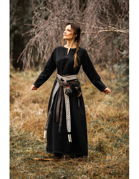 Robe Viking femme Helga en noir