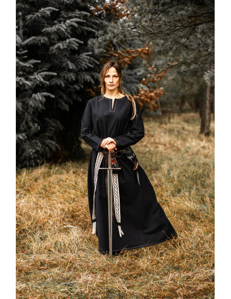 Robe Viking femme Helga en noir
