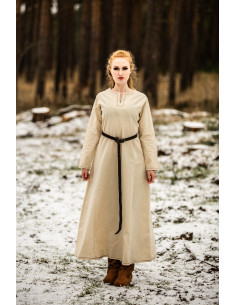 Robe Viking femme Helga en Beige naturel