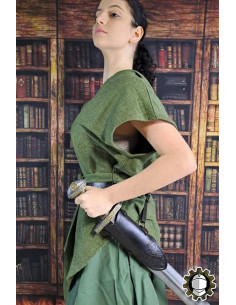 Tahalí médiéval en cuir noir modèle Jerome 2