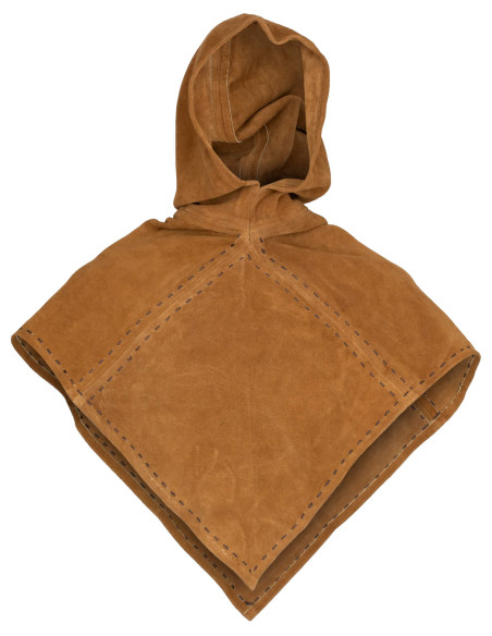 Gugel médiéval en daim modèle Halaif,...