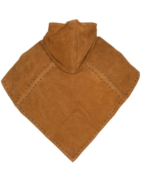 Gugel médiéval en daim modèle Halaif,...