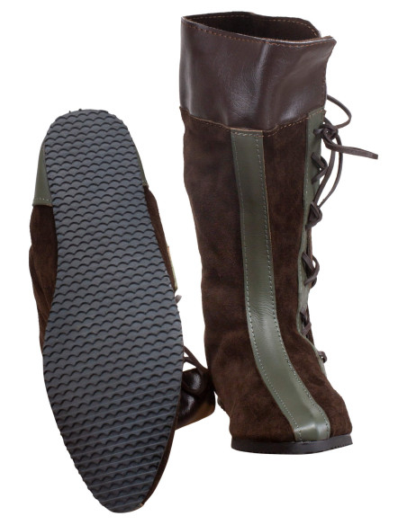 Bottes médiévales en cuir modèle...