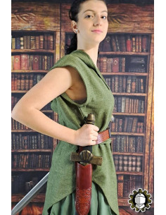 Tahalí médiéval dagues cuir marron modèle Jerome 2