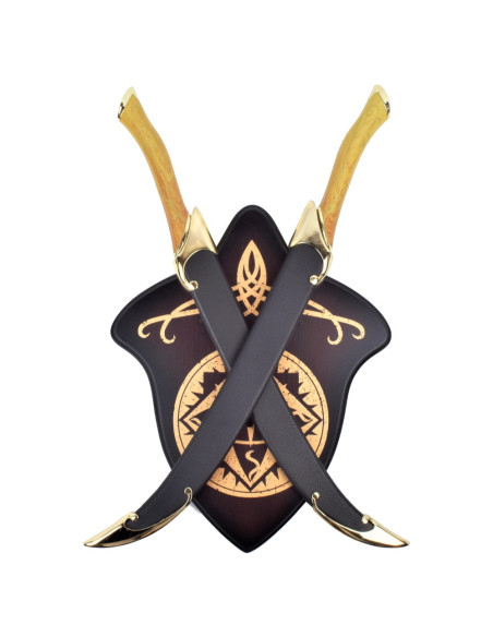 Dagues elfiques avec support de...