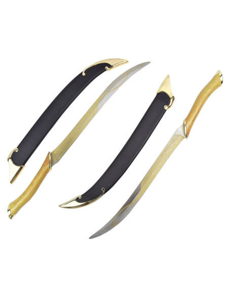 Dagues elfiques avec support de...