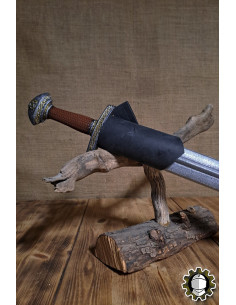 Tahalí épée main gauche cuir noir