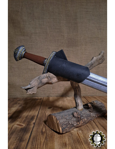 Tahalí épée main gauche cuir noir