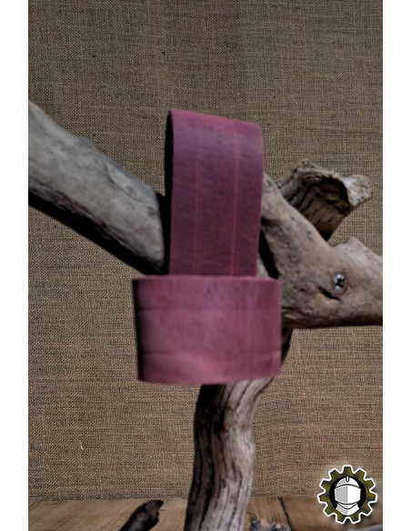 Tali en cuir pour dagues, couleur rouge