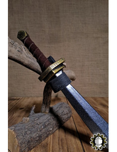 Tahalí en cuir pour dagues, couleur noire 2