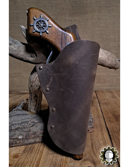 Porte-crayon en cuir main droite,...