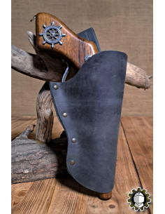 Porte-crayon en cuir main droite, couleur noire