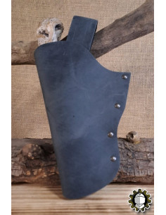 Cartouchière en cuir main gauche, couleur noire