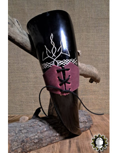 Harnais en cuir pour cor, couleur rouge 2