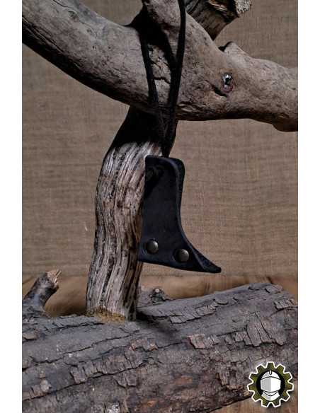 Tahalí en cuir pour épées, couleur noire