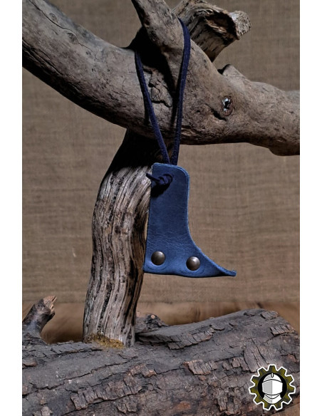 Tahalí en cuir pour épées, couleur bleue