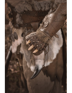 Braises barbare longues modèle Berseker, marron