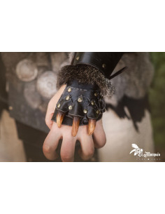 Braises barbare longues modèle Berseker, noir