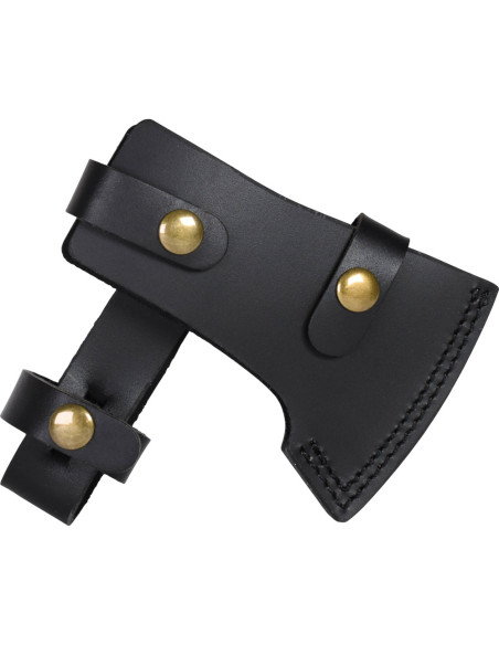Hache lourde avec étui en cuir (36 cm)