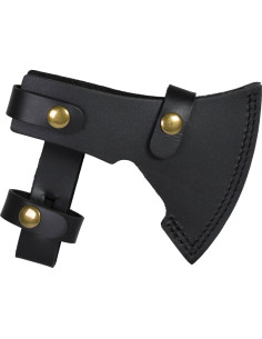 Hache lourde en acier avec étui en cuir (36 cm) 2