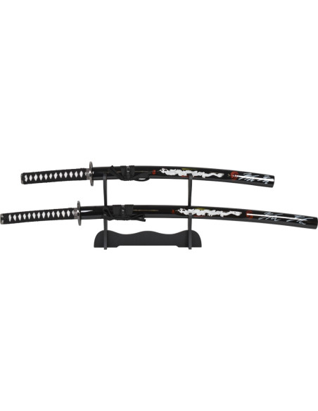 Set Katana et Wakizashi avec support,...