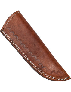 Couteau d'aventure avec étui en cuir (20,5 cm.) 2