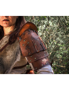 Épaule en cuir vieilli modèle Pèlerin
