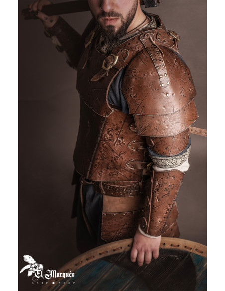 Épaulette médiévale en cuir modèle...