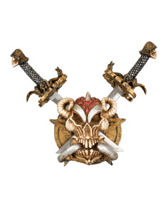 Panoplie crâne avec des couteaux fantastiques