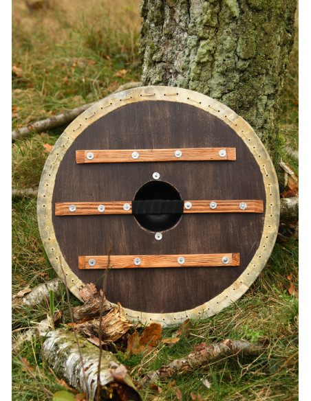 Bouclier Viking Vegvísir avec bord en...