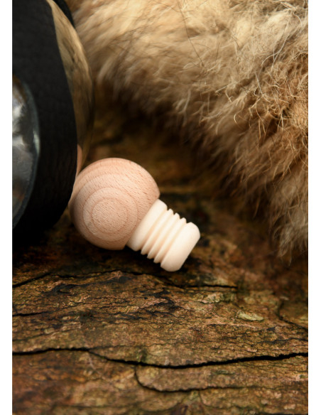 Bouteille en verre à long col avec...