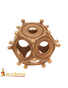 Dodecaèdre romain en bronze coulé 2